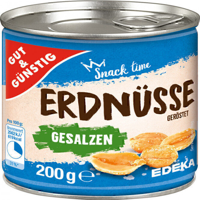 Erdnüsse geröstet & gesalzen